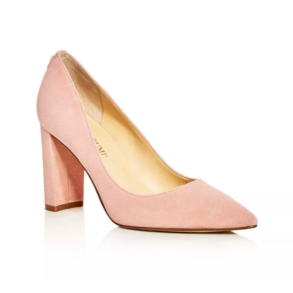 Ivanka Trump Shoes - IVANKA TRUMP | Pointed Toe Suede Pumps Light Pink